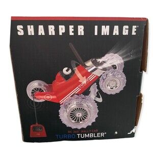 SHARPER IMAGE RC 360 RALLY CAR TURBO TUMBLER STUNT VEHICLE New in damaged box